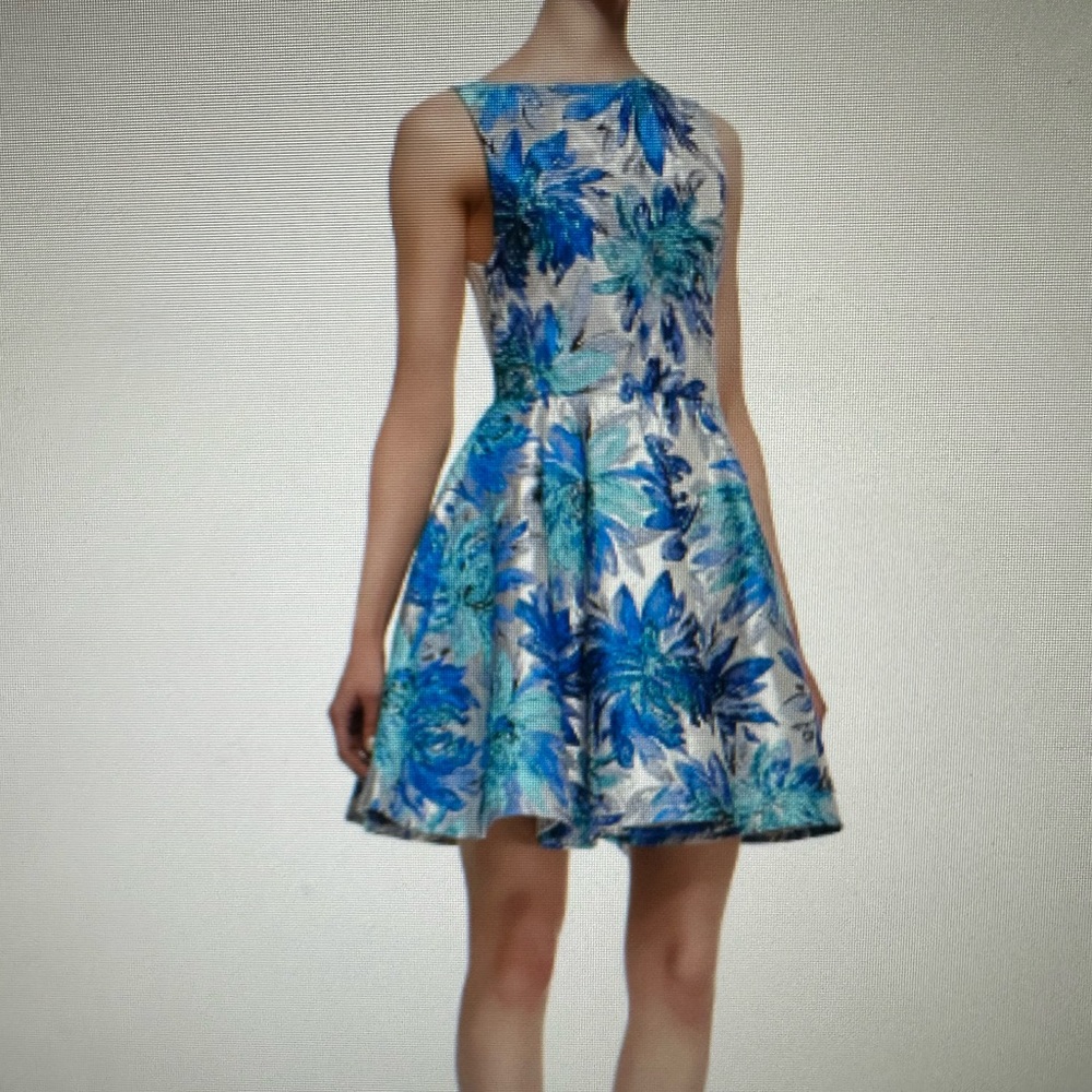 Alice and Olivia Foss Floral Jacquard dress